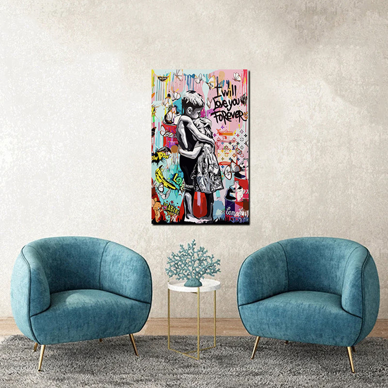 Tableau décoratif - Graffiti Forever - mdf- 40-65 cm - vinyle mat