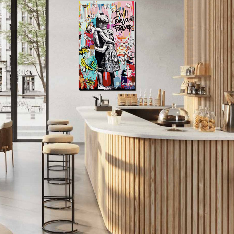 Tableau décoratif - Graffiti Forever - mdf- 40-65 cm - vinyle mat