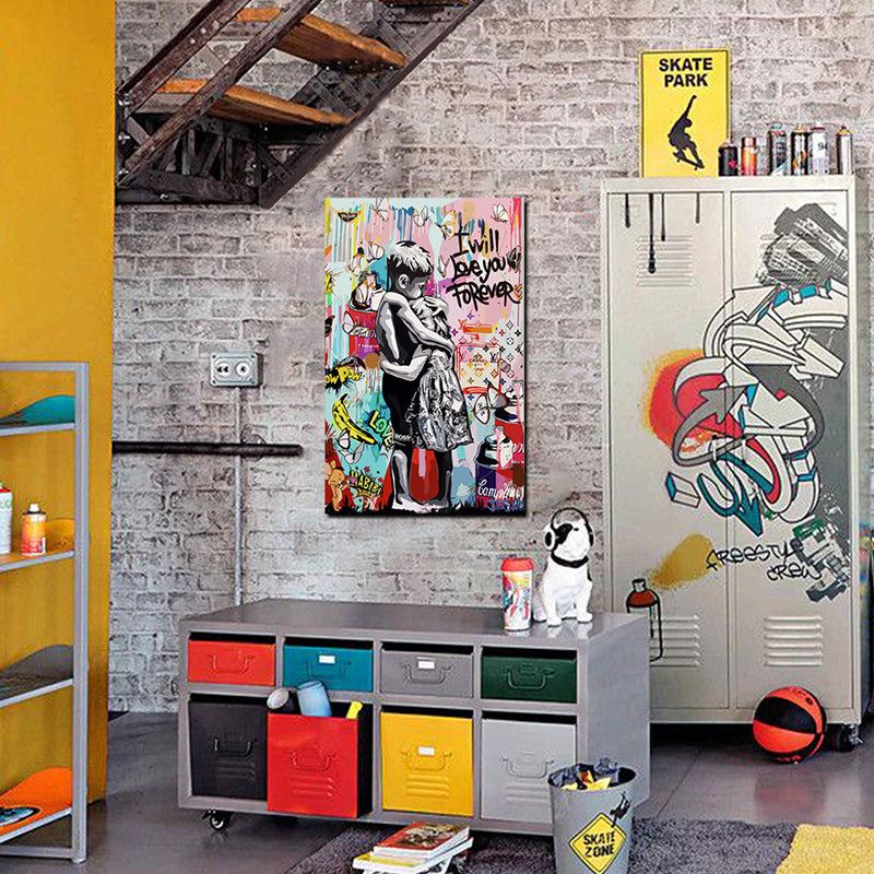 Tableau décoratif - Graffiti Forever - mdf- 40-65 cm - vinyle mat