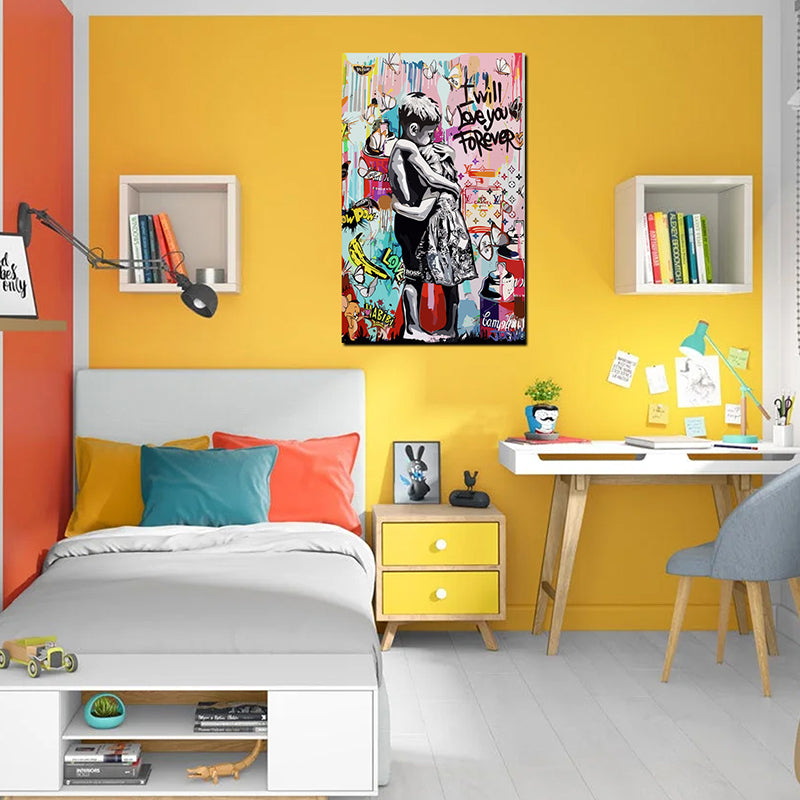 Tableau décoratif - Graffiti Forever - mdf- 40-65 cm - vinyle mat