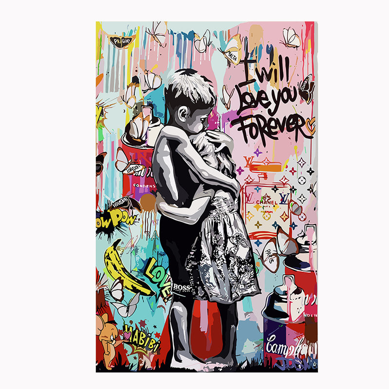 Tableau décoratif - Graffiti Forever - mdf- 40-65 cm - vinyle mat