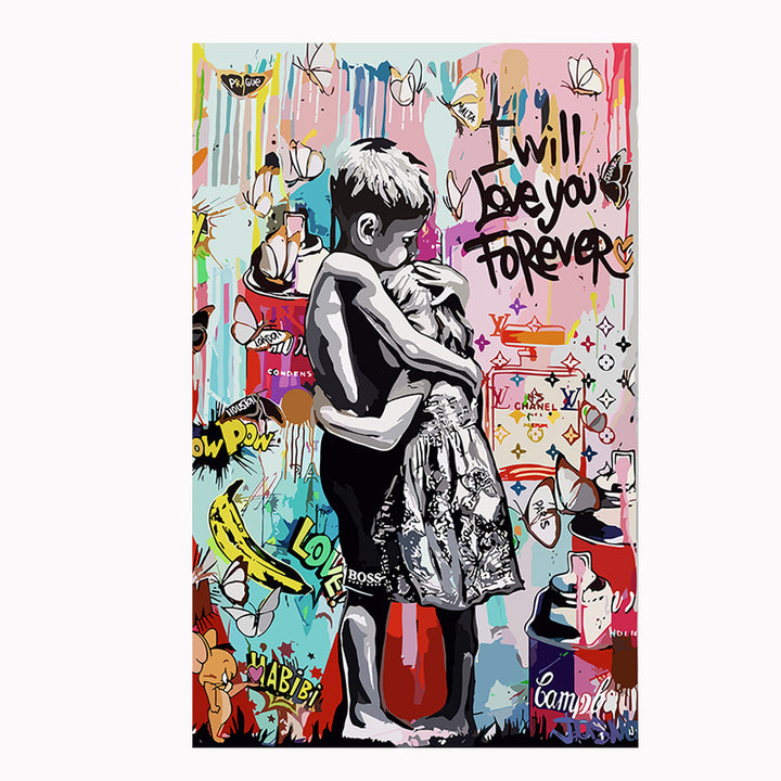Tableau décoratif - Graffiti Forever - mdf- 40-65 cm - vinyle mat