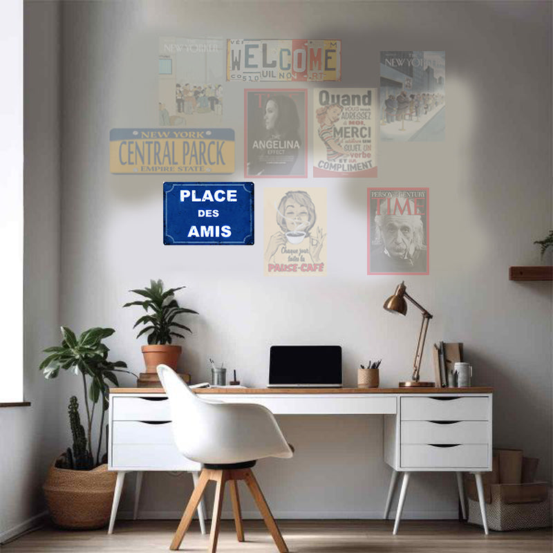 PlaquePlace des Amis - 21 x 30 cm