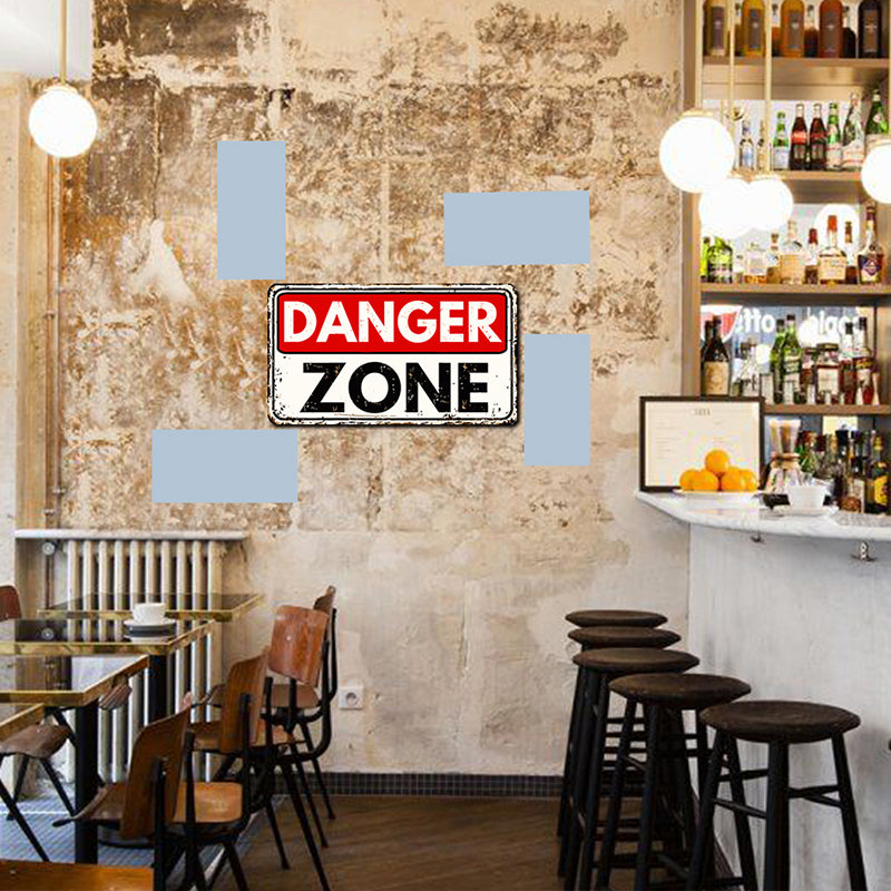 tableau décoratif - Danger - mdf -30-20 cm vinyle mat