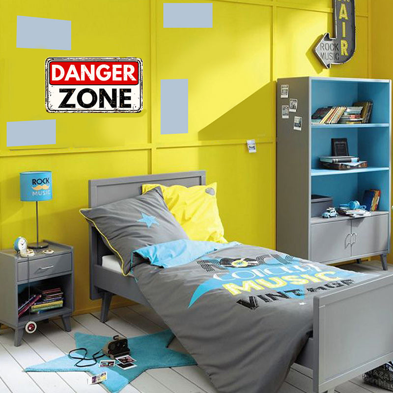 tableau décoratif - Danger - mdf -30-20 cm vinyle mat