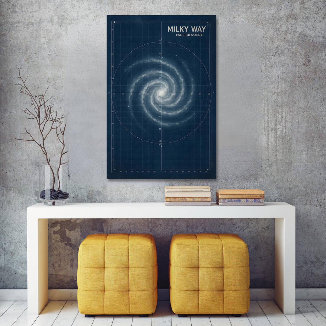 Tableau décoratif – Cartographie Stellaire – 60 x 50 cm