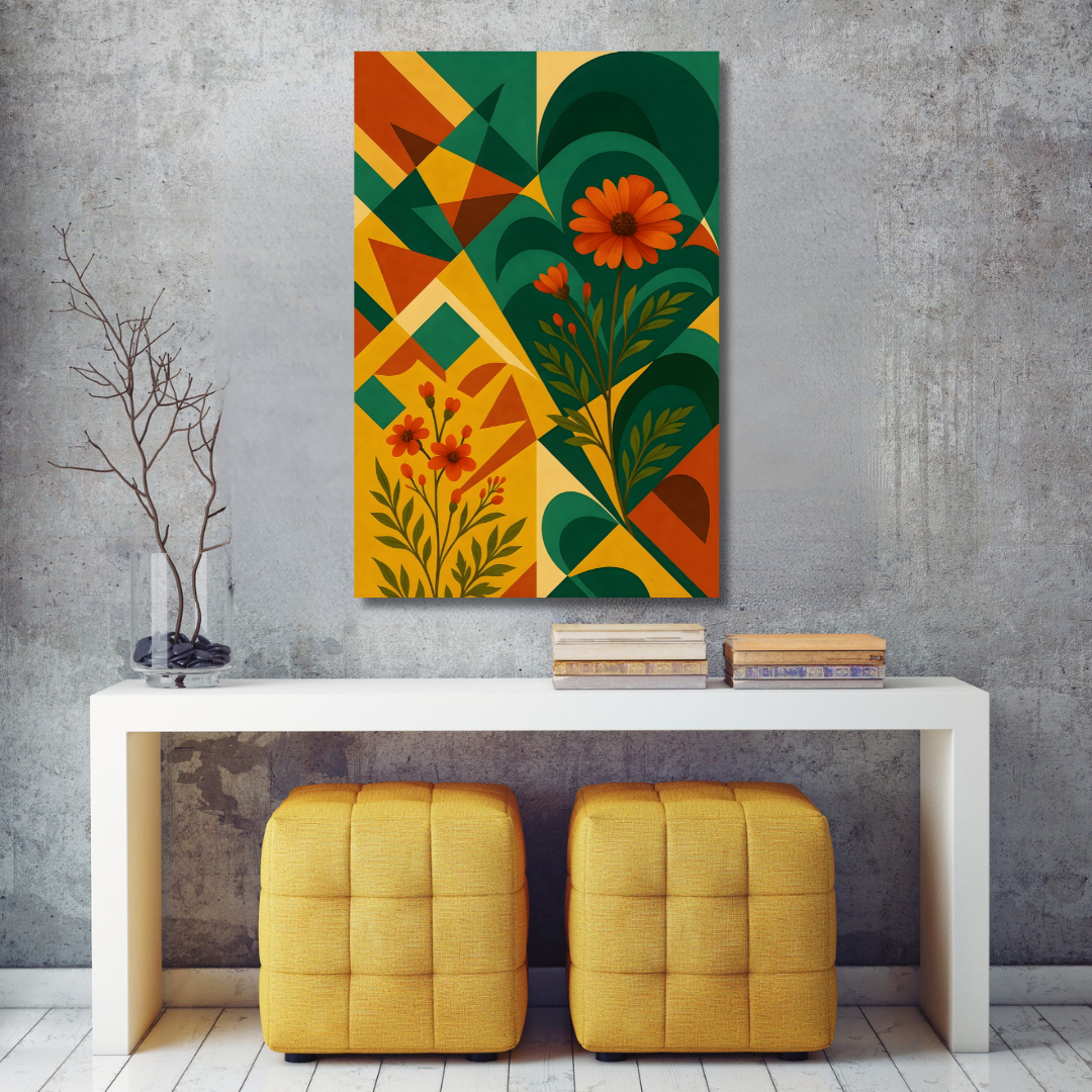 Tableau décoratif – Florale Abstraite – 120 x 80 cm
