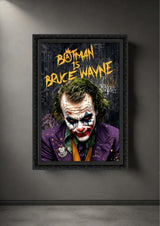 Tableau Décoratif "The Joker's Secret" – Street Art & Pop Culture  ( 100 cm X 70 cm )
