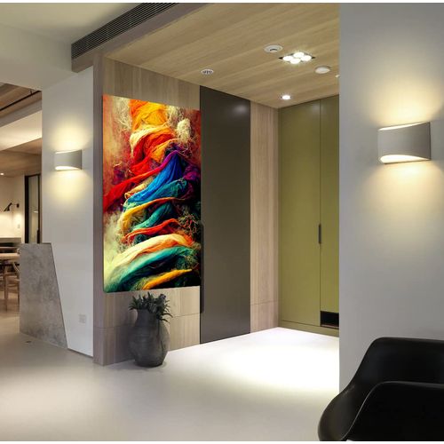 tableau décoratif – Verticale Tornade - 75 x 120 cm - bâche enduis