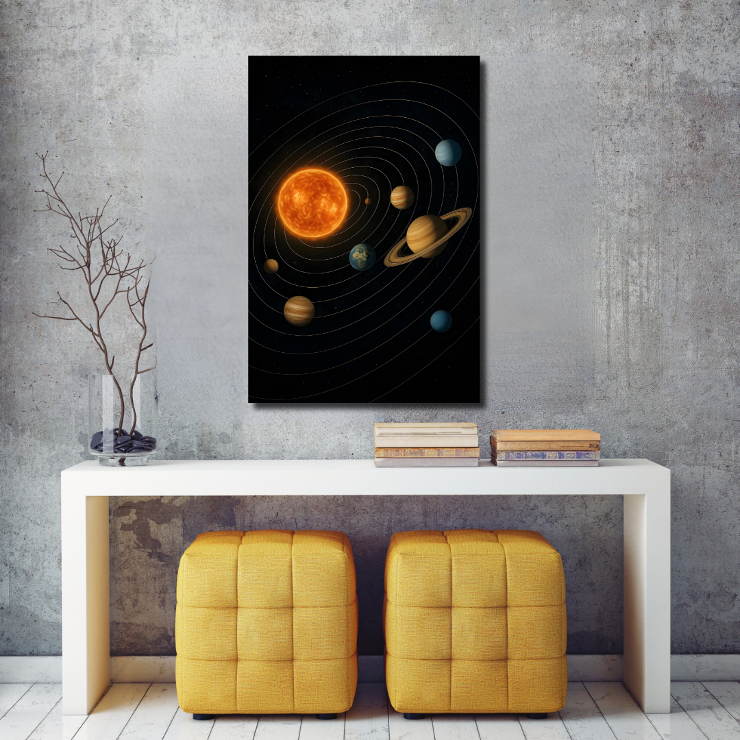 Tableau décoratif – Orbite Éternelle – 60 x 50 cm