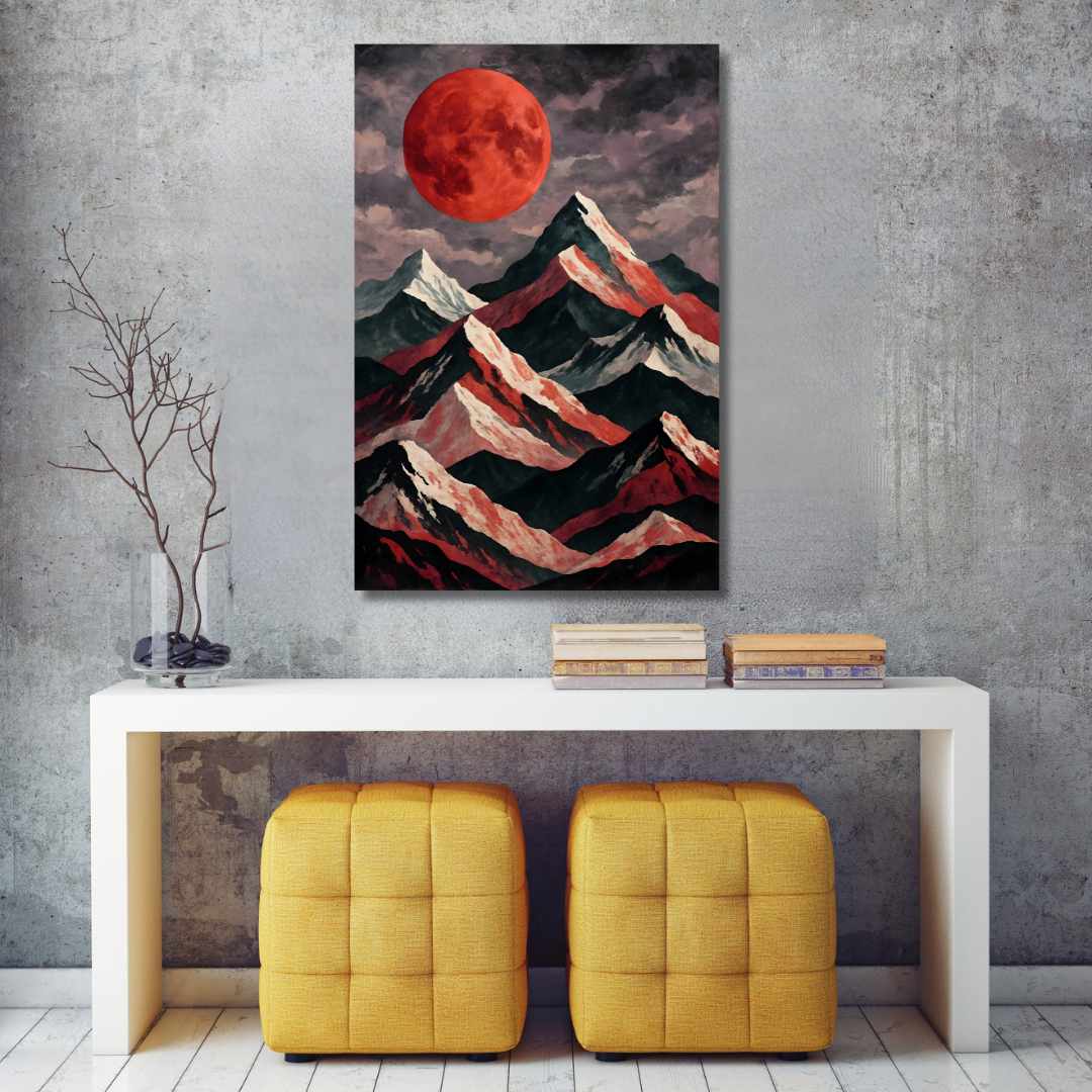 Tableau décoratif – Lune de Cendres – 120 x 80 cm
