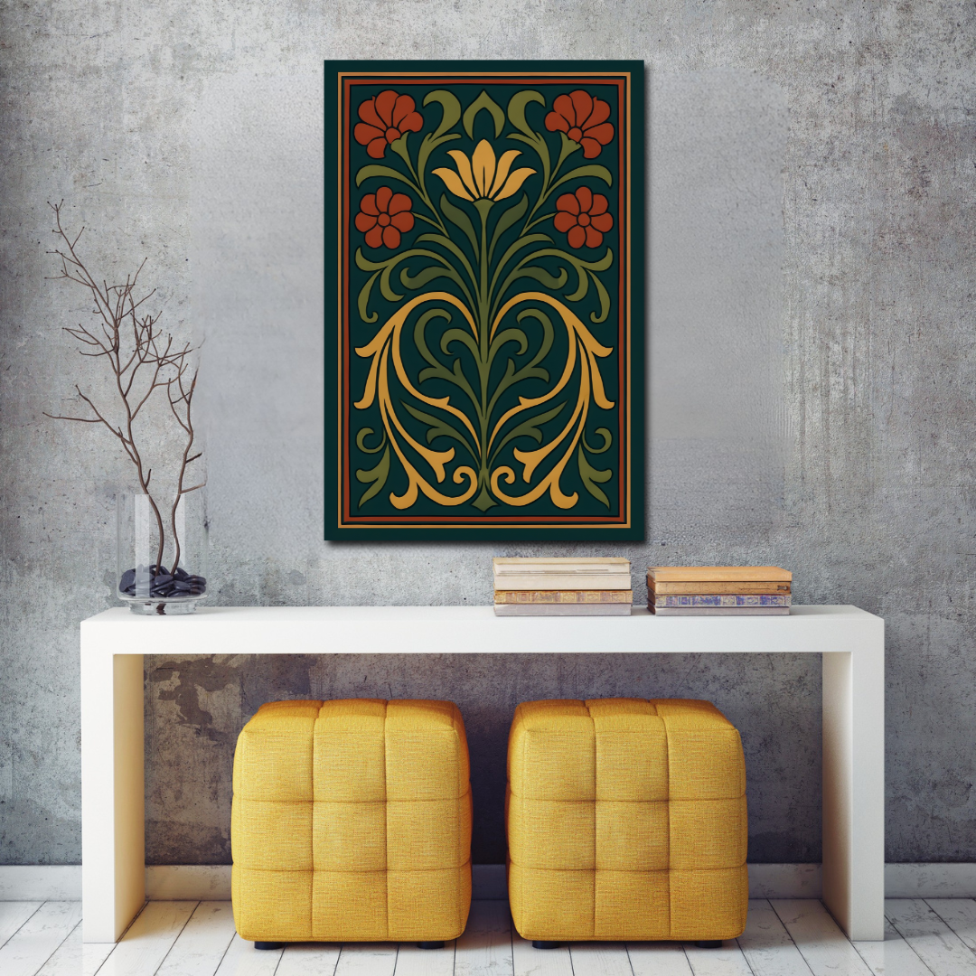 Tableau décoratif – Fleur d'Équilibre – 120 x 80 cm