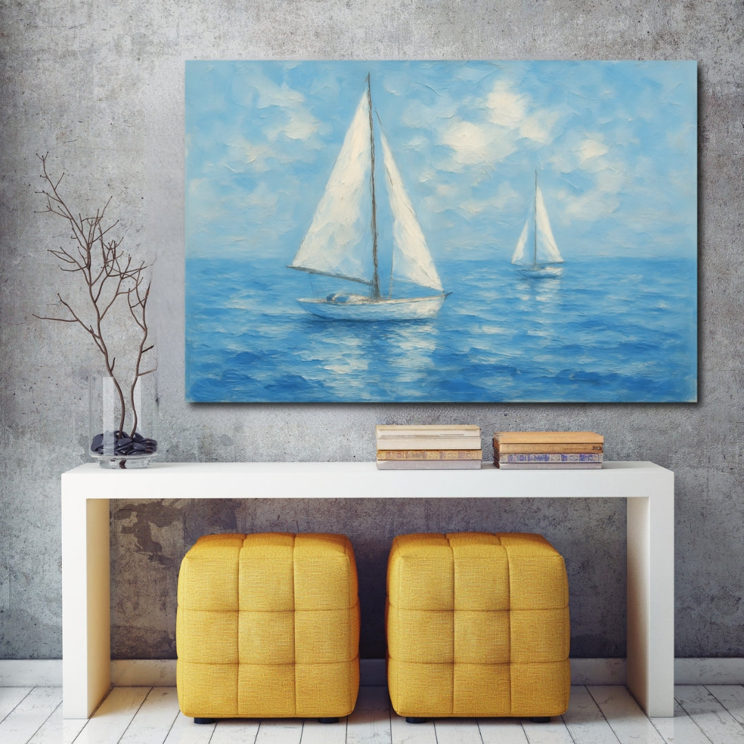 Tableau décoratif – Voiles en Silence - 120 x 80 cm