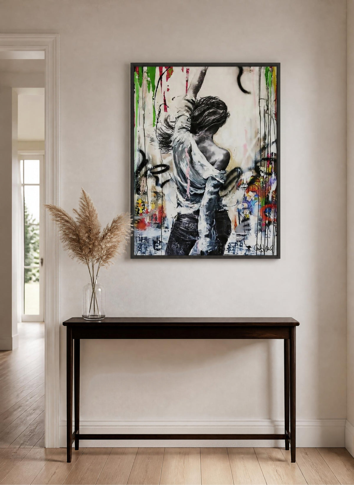 Tableau Décoratif "Urban Freedom" – Street Art & Énergie Féminine