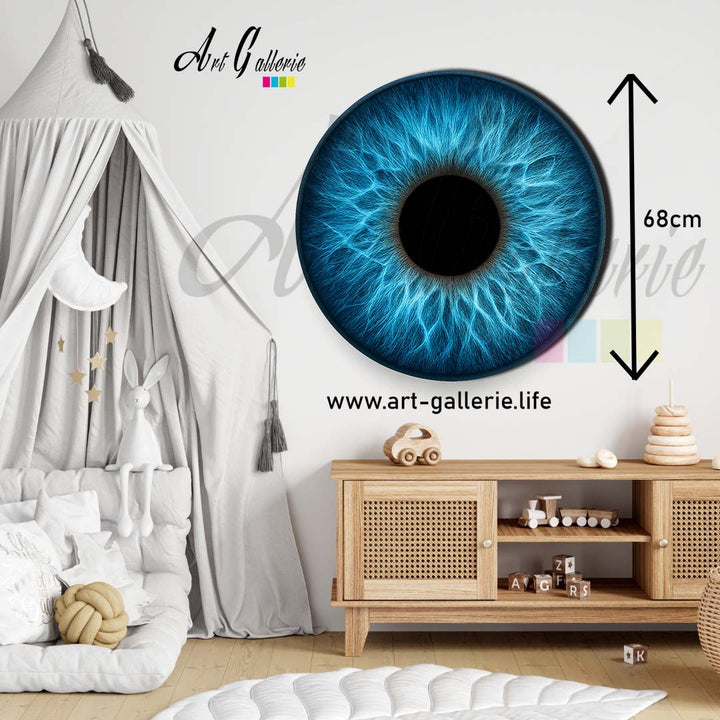 Profondeur Azur – L’Âme Océane " Blue 1" 68 centimètres de diamètre