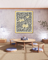 tableau 80x100 cm  calligraphie arabe beige لان شكرتم لازيدنكم