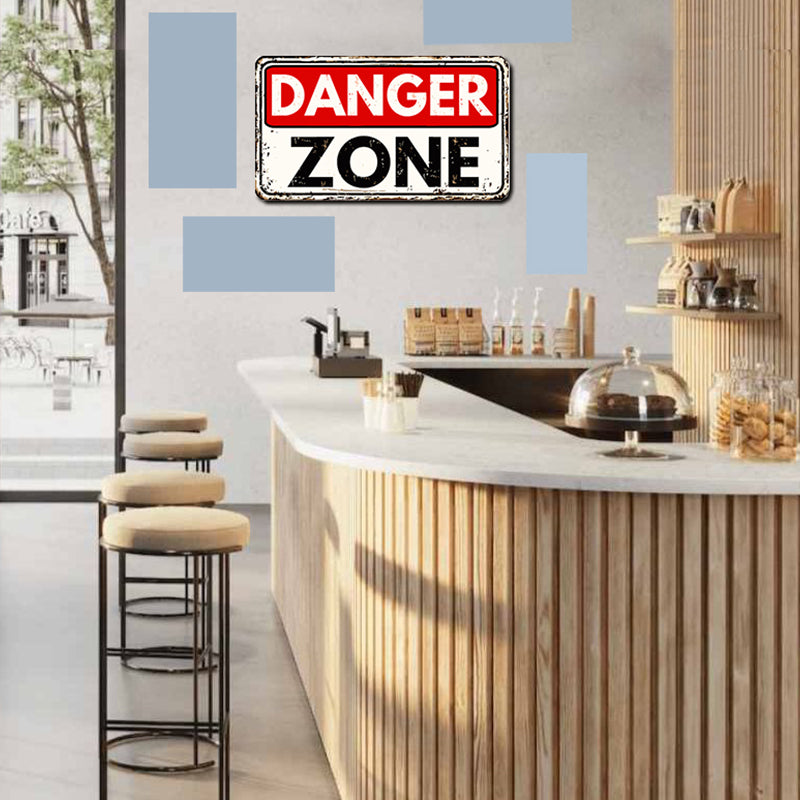 tableau décoratif - Danger - mdf -30-20 cm vinyle mat