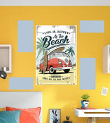 Tableau décoratif - Beatch PF-  21-30 cm - vinyle mat