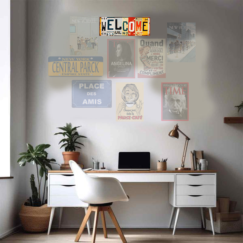 Plaque welcome 42 x 15 cm - mdf