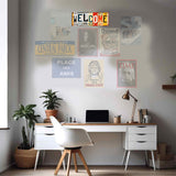 Plaque welcome 42 x 15 cm - mdf