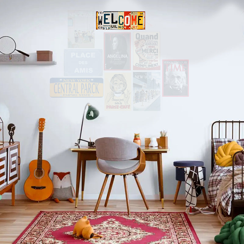 Plaque welcome 42 x 15 cm - mdf