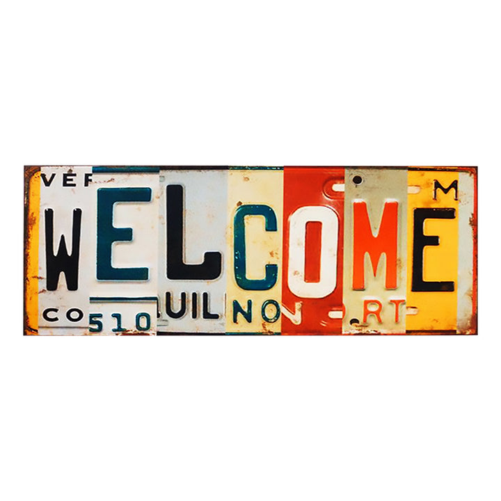Plaque welcome 42 x 15 cm - mdf