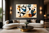 Écho Abstrait : Symphonie de Formes et de Couleurs (80 cm x 120 cm)