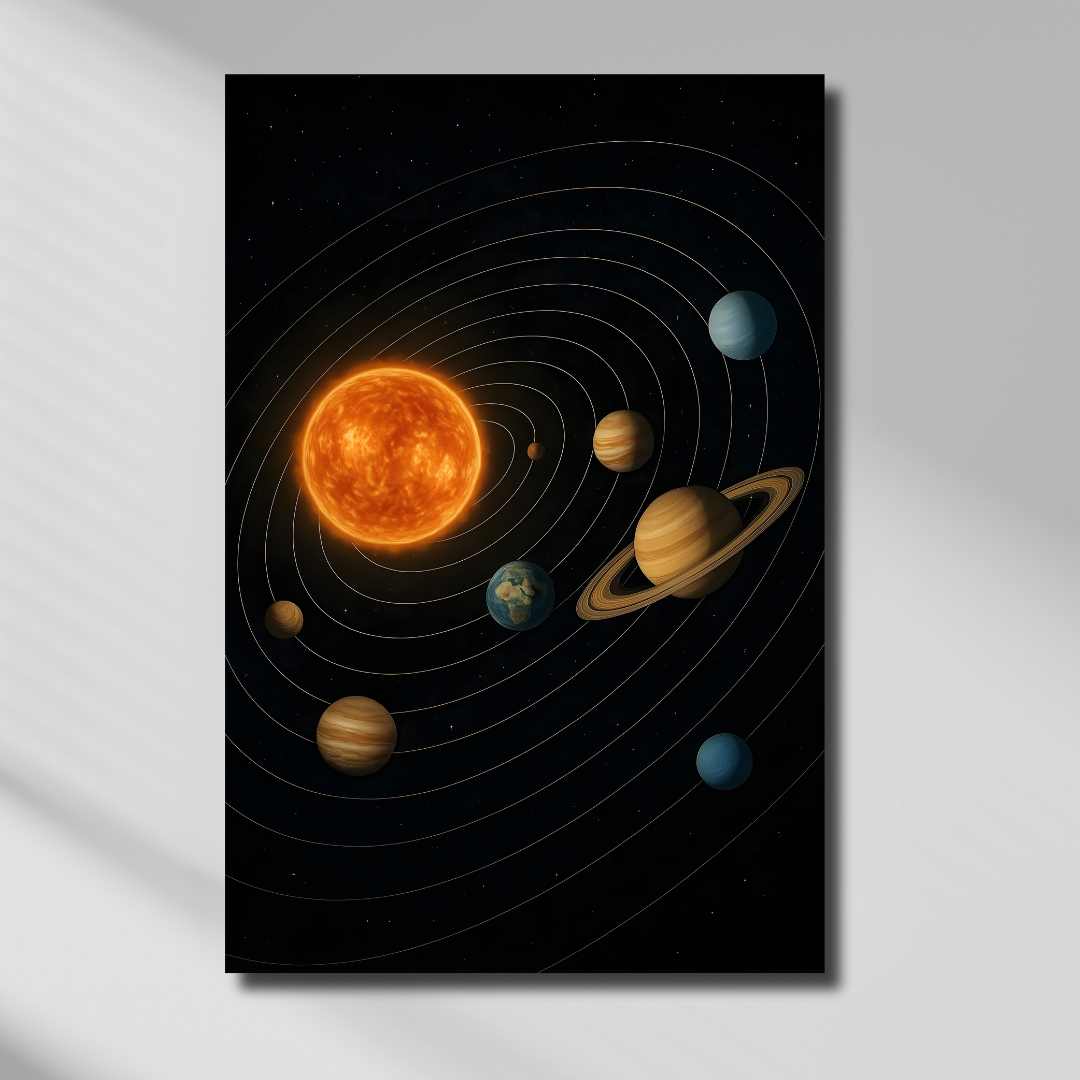 Tableau décoratif – Orbite Éternelle – 60 x 50 cm