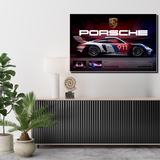 Porsche 911 – L’icône de la vitesse - vinyle sur mdf - 60x40 cm