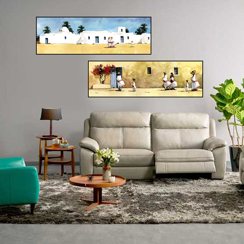 Tableau Décoratif - Djerba 2pces - 2 x 30 x 100 cm