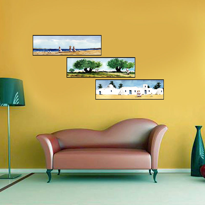 Tableau Décoratif - Djerba 3 pces - 3 x 30 x 100 cm