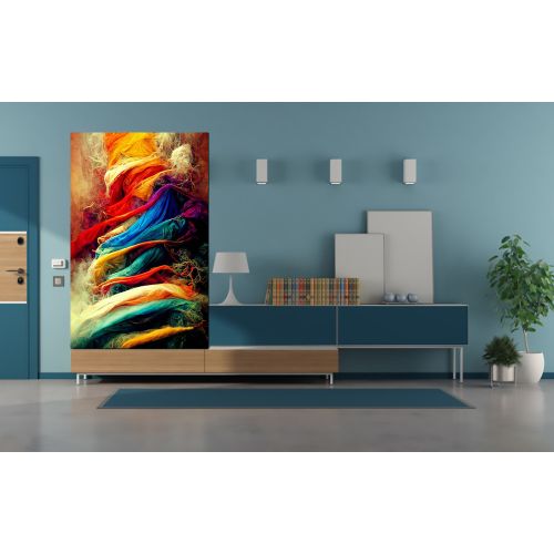 tableau décoratif – Verticale Tornade - 75 x 120 cm - bâche enduis