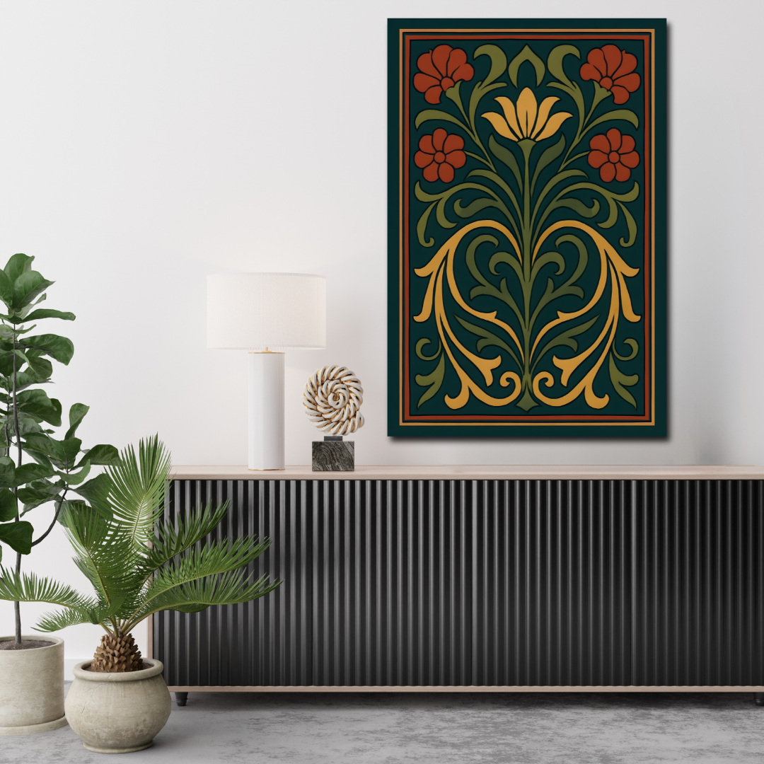 Tableau décoratif – Fleur d'Équilibre – 120 x 80 cm