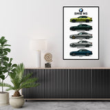 Collection  BMW M5 evolution -  L’Art de la Performance - 64 × 42 cm