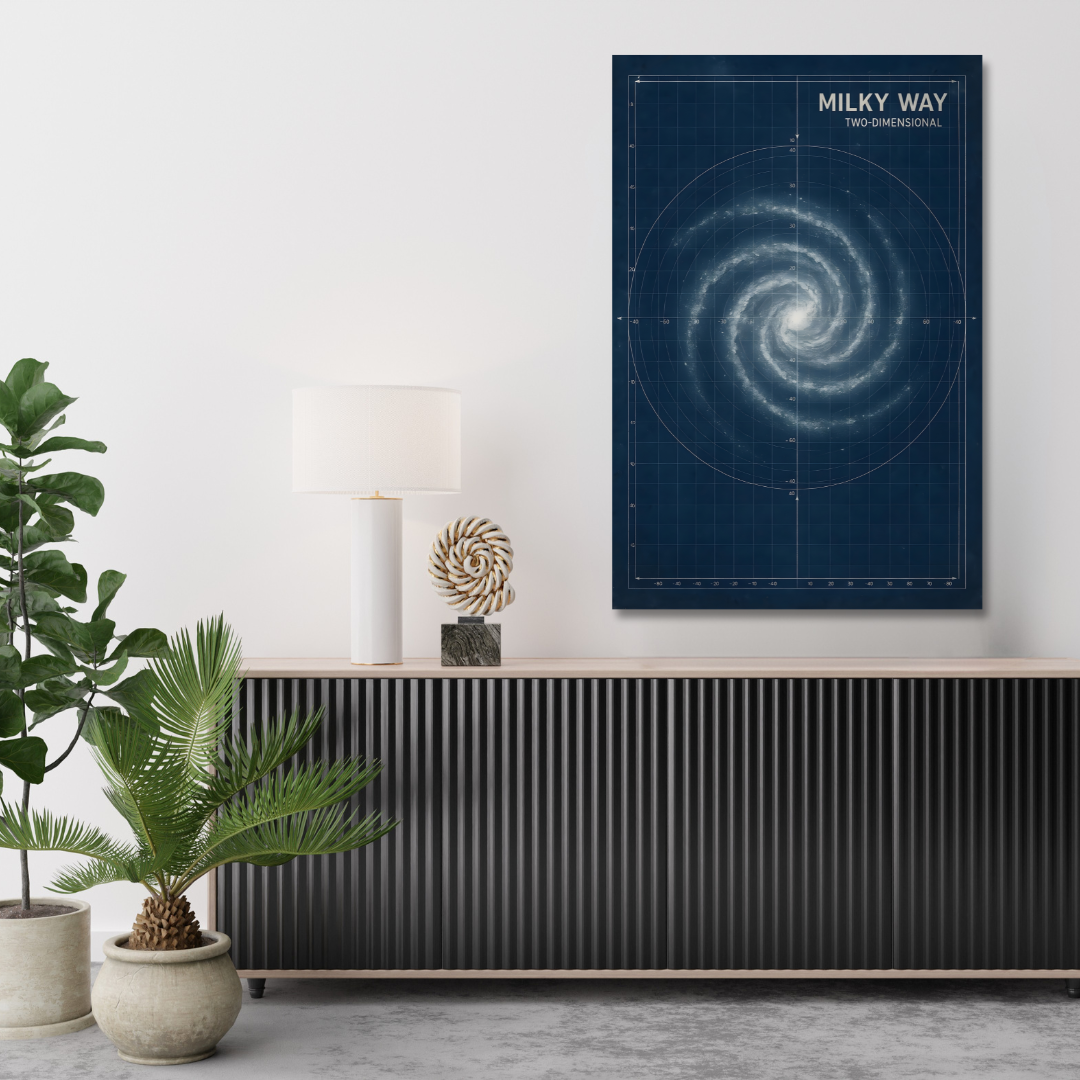 Tableau décoratif – Cartographie Stellaire – 60 x 50 cm