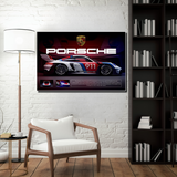 Porsche 911 – L’icône de la vitesse - vinyle sur mdf - 60x40 cm