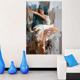 Tableau décoratif - danse classique abstraite - 80 x 120 cm