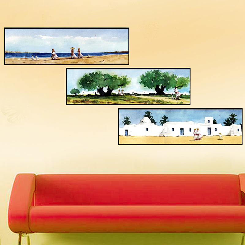 Tableau Décoratif - Djerba 3 pces - 3 x 30 x 100 cm