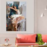 Tableau décoratif - danse classique abstraite - 80 x 120 cm