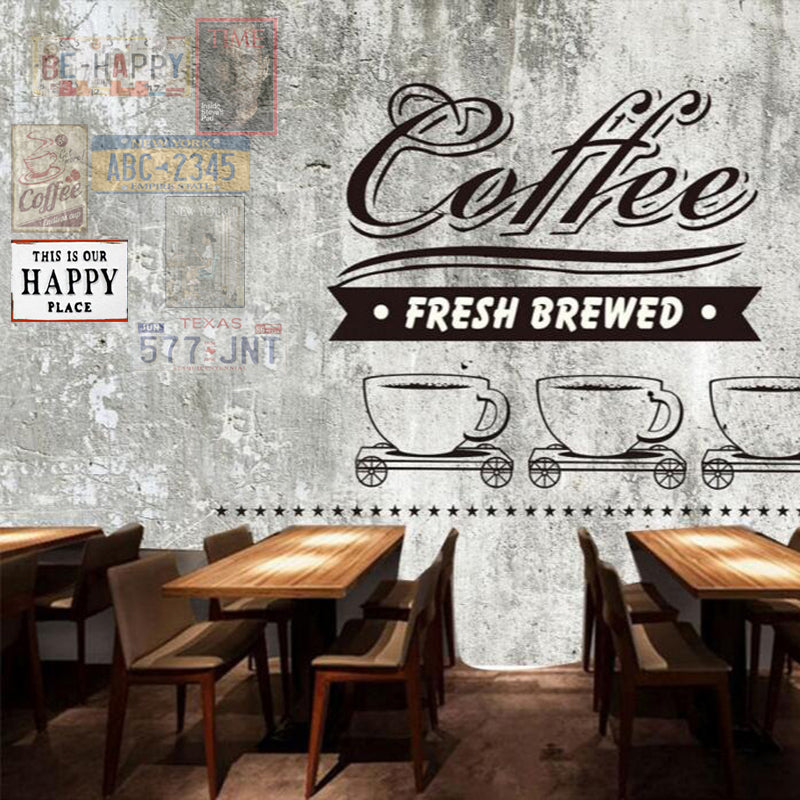 Tableau décoratif - plaque 21x30cm -  happy place