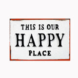 Tableau décoratif - plaque  happy place