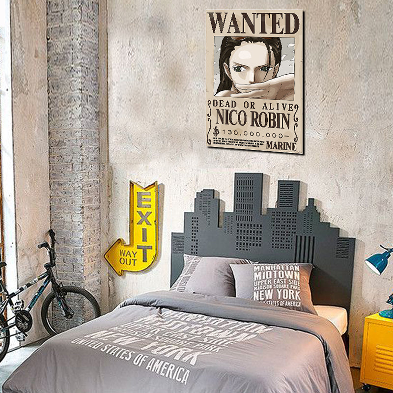 Tableau décoratif - Robin 42-30 cm vinyle mat