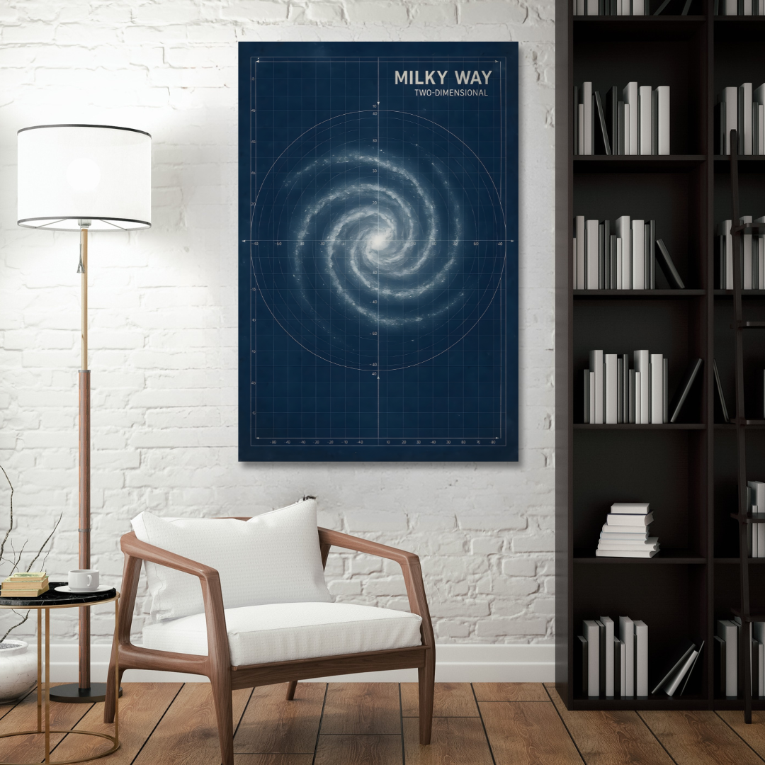 Tableau décoratif – Cartographie Stellaire – 60 x 50 cm