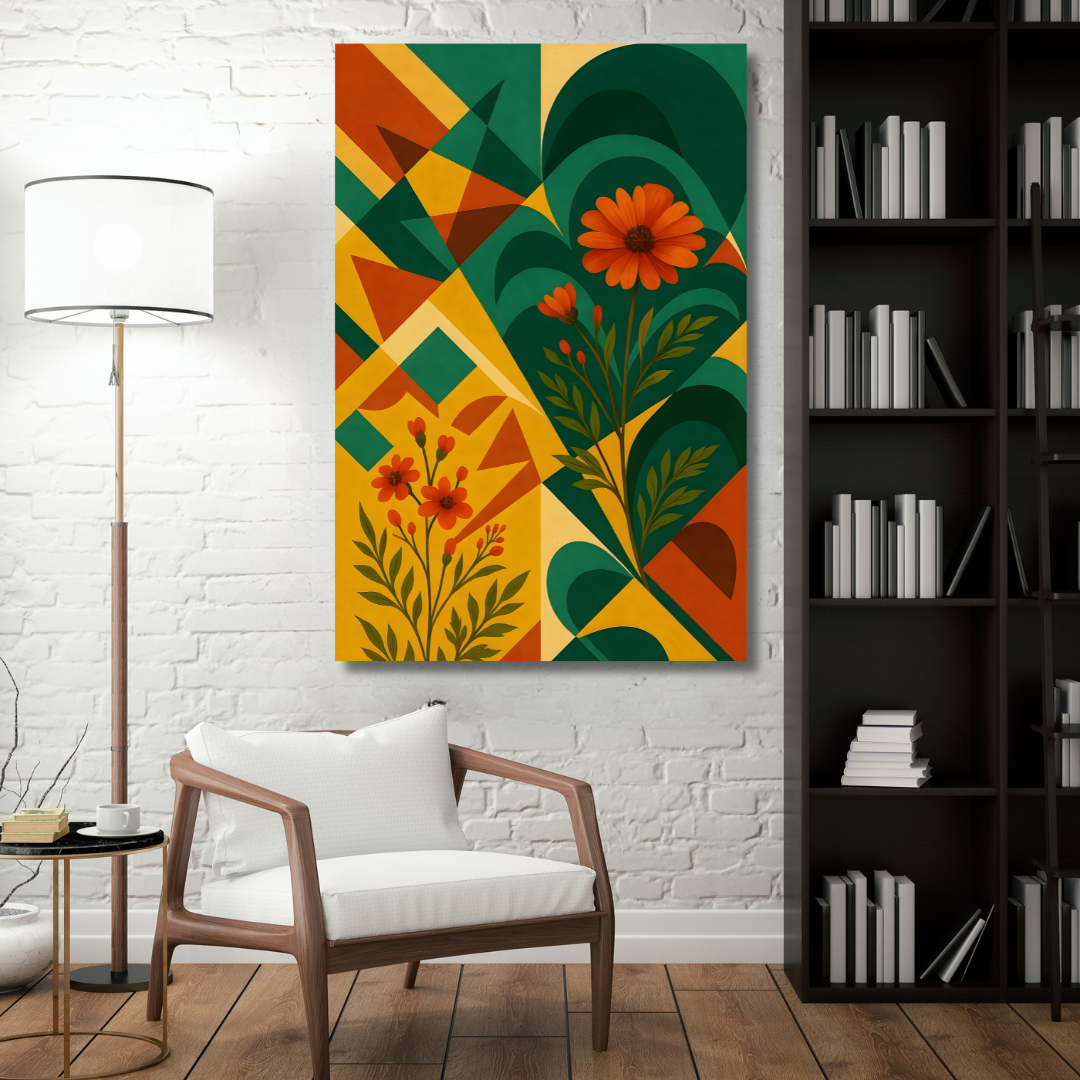Tableau décoratif – Florale Abstraite – 120 x 80 cm