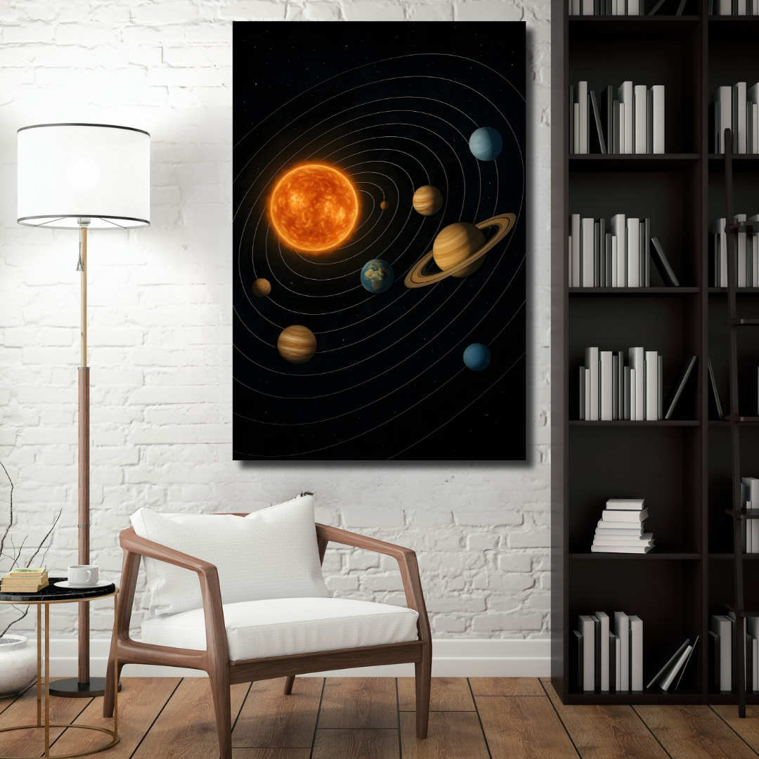Tableau décoratif – Orbite Éternelle – 60 x 50 cm