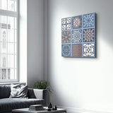 Poster décoratif "Mediterranean Tiles 9 carreaux"