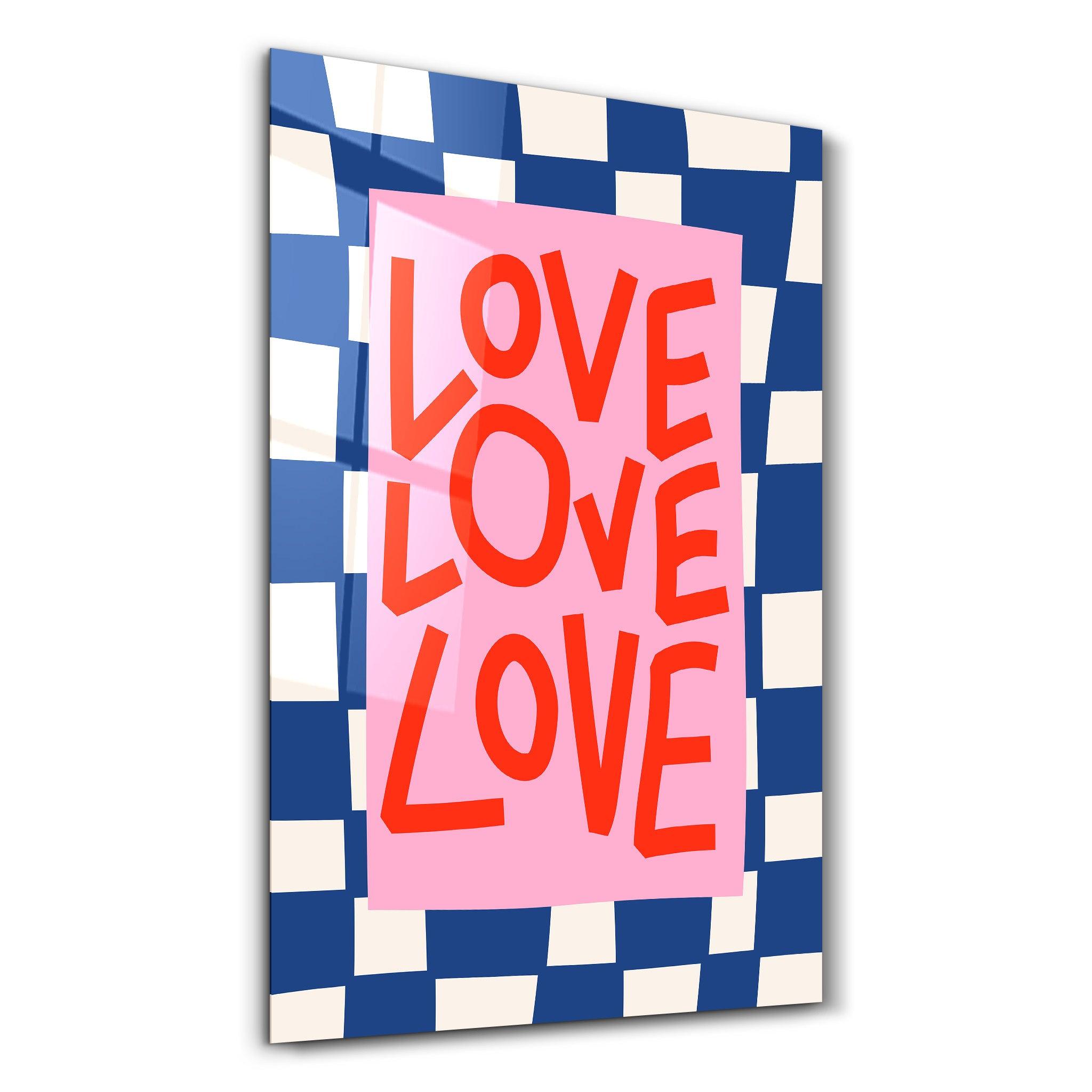 Tableau Pop Art – LOVE Typographique