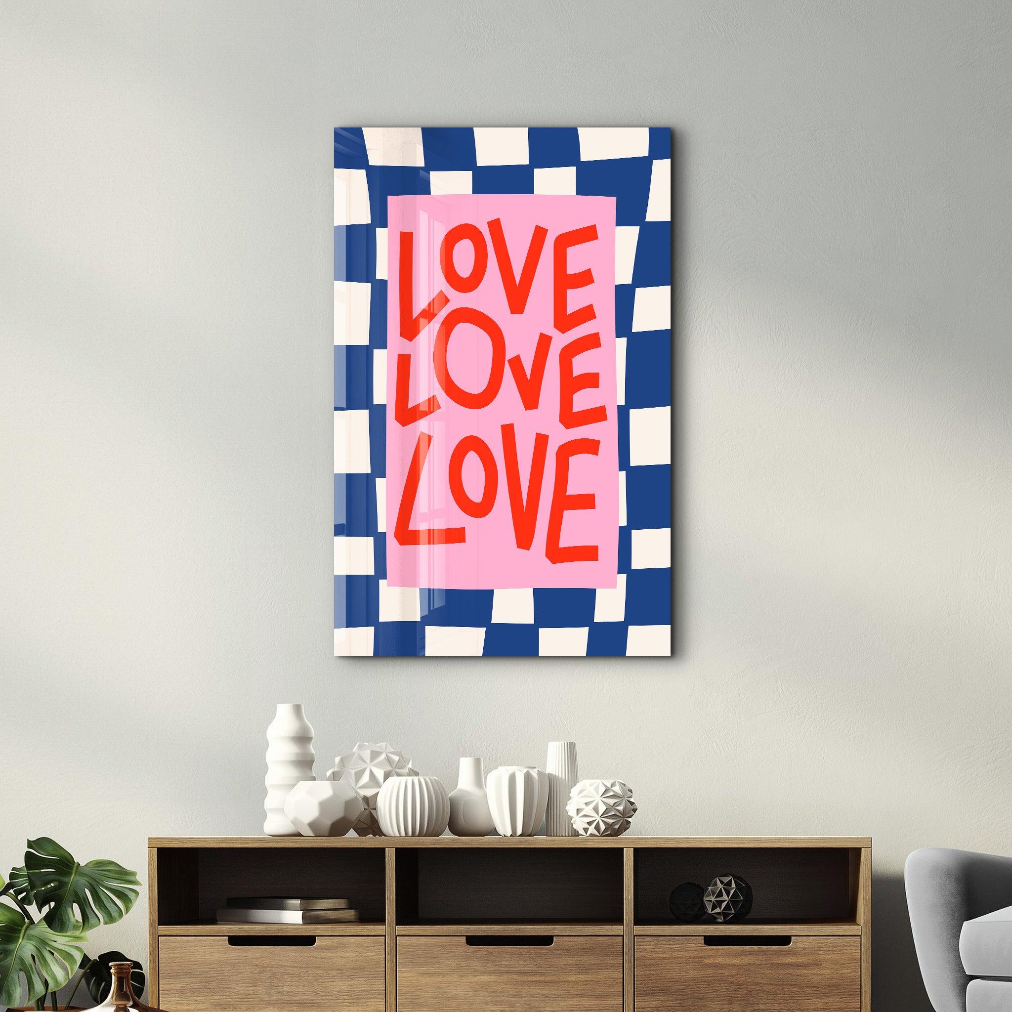 Tableau Pop Art – LOVE Typographique