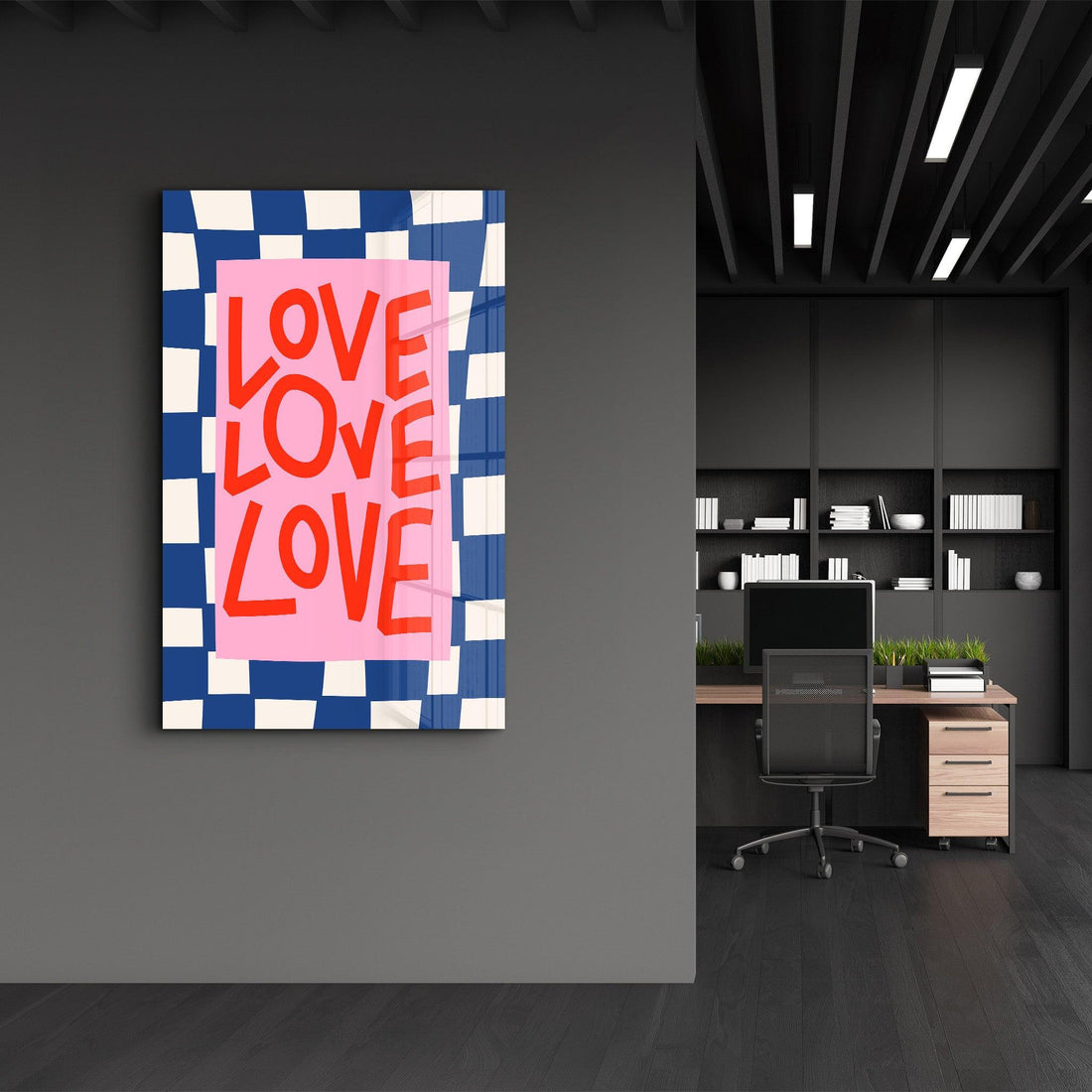 Tableau Pop Art – LOVE Typographique