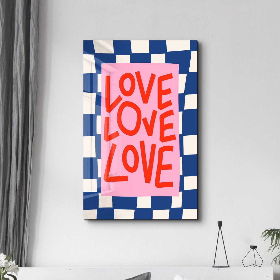 Tableau Pop Art – LOVE Typographique